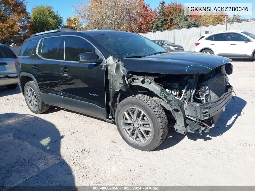 2019 GMC Acadia Sle-2 VIN: 1GKKNSLA0KZ280046 Lot: 40662056