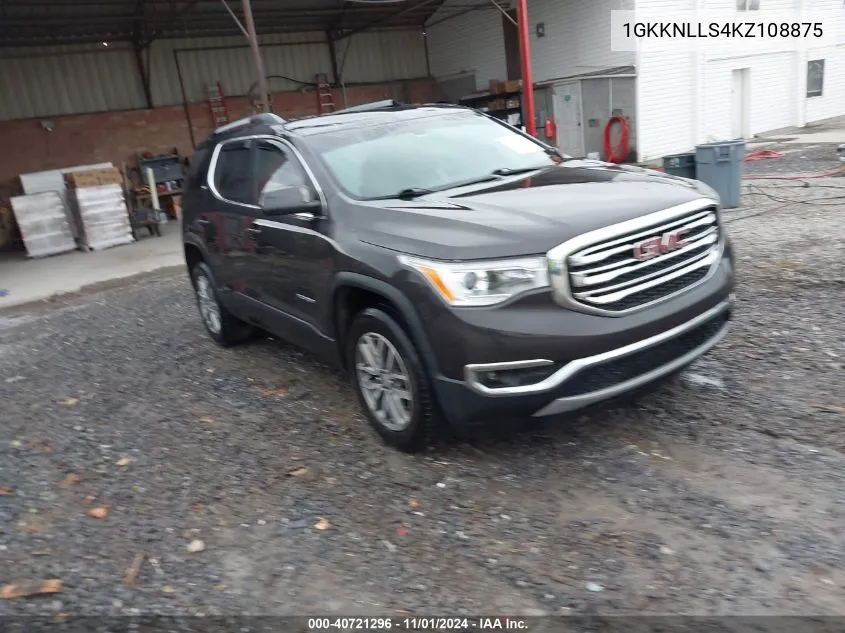 2019 GMC Acadia Sle-2 VIN: 1GKKNLLS4KZ108875 Lot: 40721296