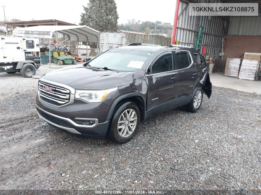 2019 GMC Acadia Sle-2 VIN: 1GKKNLLS4KZ108875 Lot: 40721296