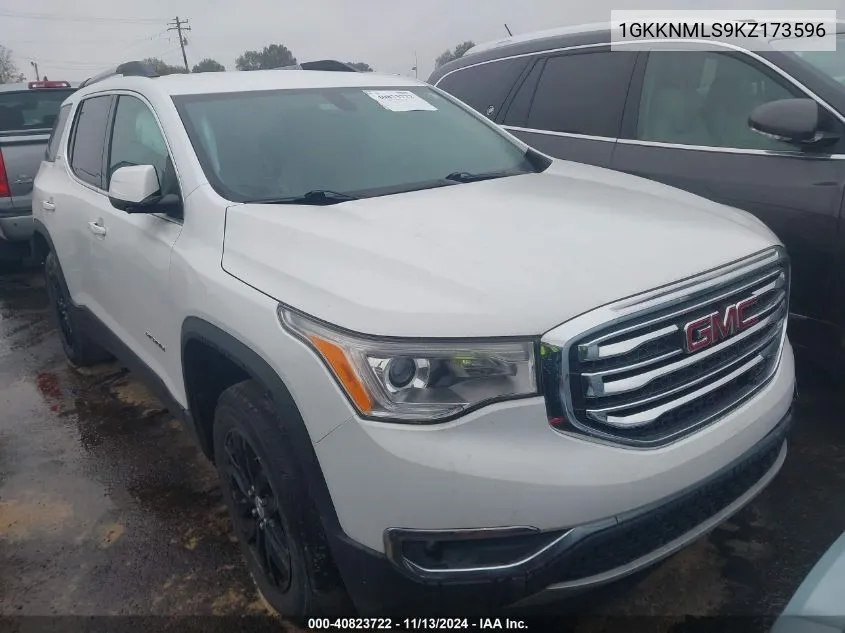 2019 GMC Acadia Slt-1 VIN: 1GKKNMLS9KZ173596 Lot: 40823722