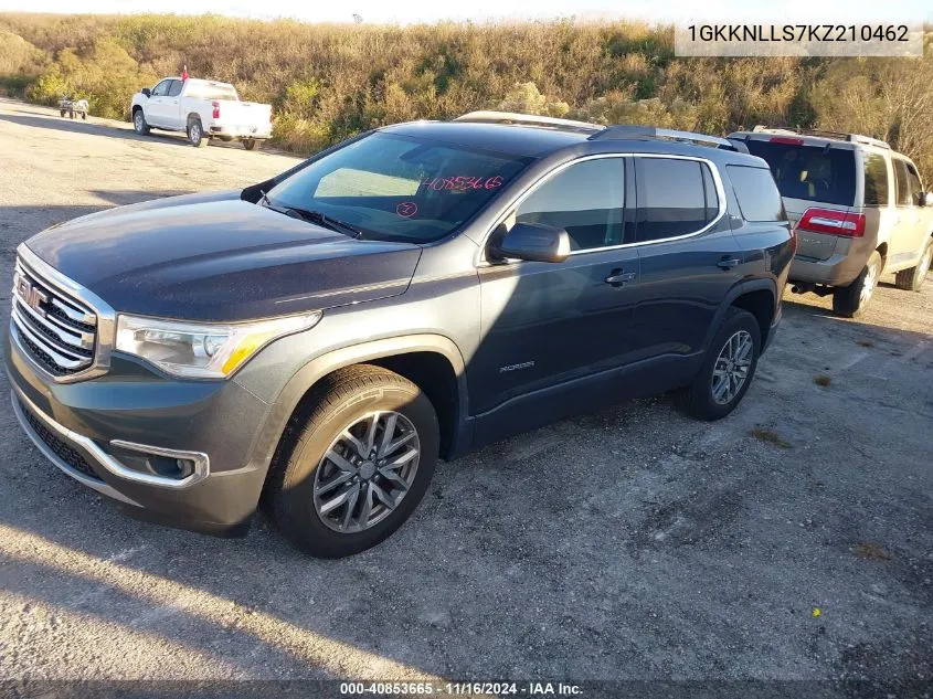 2019 GMC Acadia Sle-2 VIN: 1GKKNLLS7KZ210462 Lot: 40853665