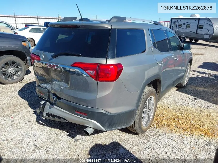 2019 GMC Acadia Sle-2 VIN: 1GKKNLLS1KZ262878 Lot: 40863657