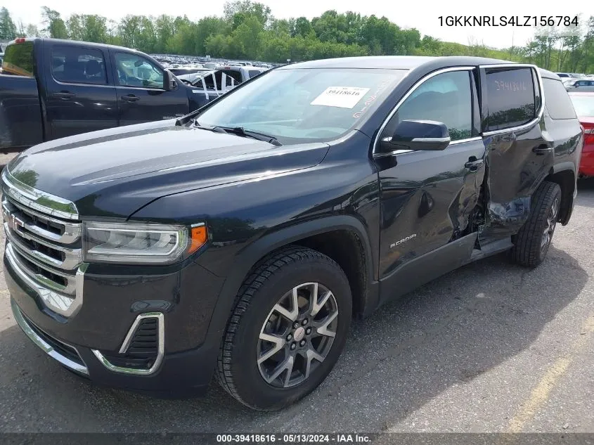 2020 GMC Acadia Fwd Sle VIN: 1GKKNRLS4LZ156784 Lot: 39418616