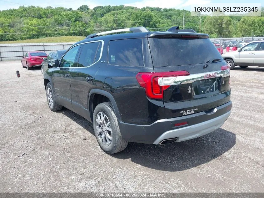 2020 GMC Acadia Fwd Slt VIN: 1GKKNMLS8LZ235345 Lot: 39718654