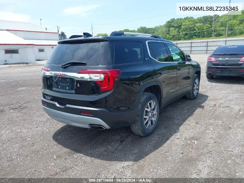 2020 GMC Acadia Fwd Slt VIN: 1GKKNMLS8LZ235345 Lot: 39718654