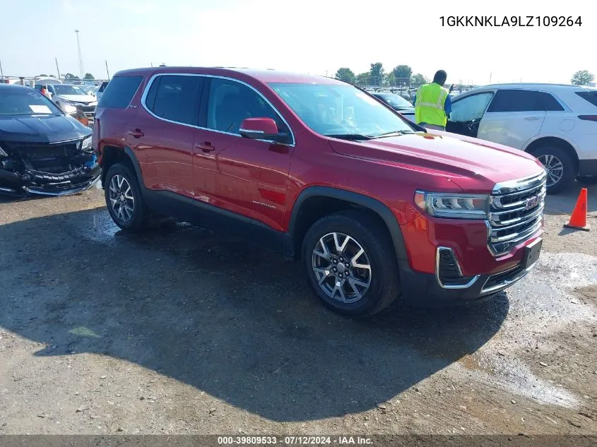 2020 GMC Acadia Fwd Sle VIN: 1GKKNKLA9LZ109264 Lot: 39809533