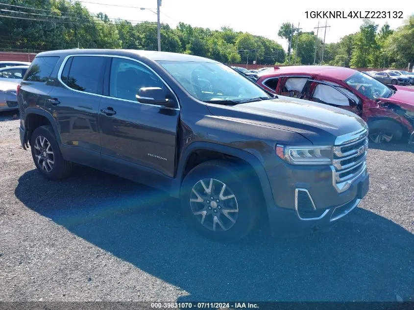 2020 GMC Acadia Fwd Sle VIN: 1GKKNRL4XLZ223132 Lot: 39831070