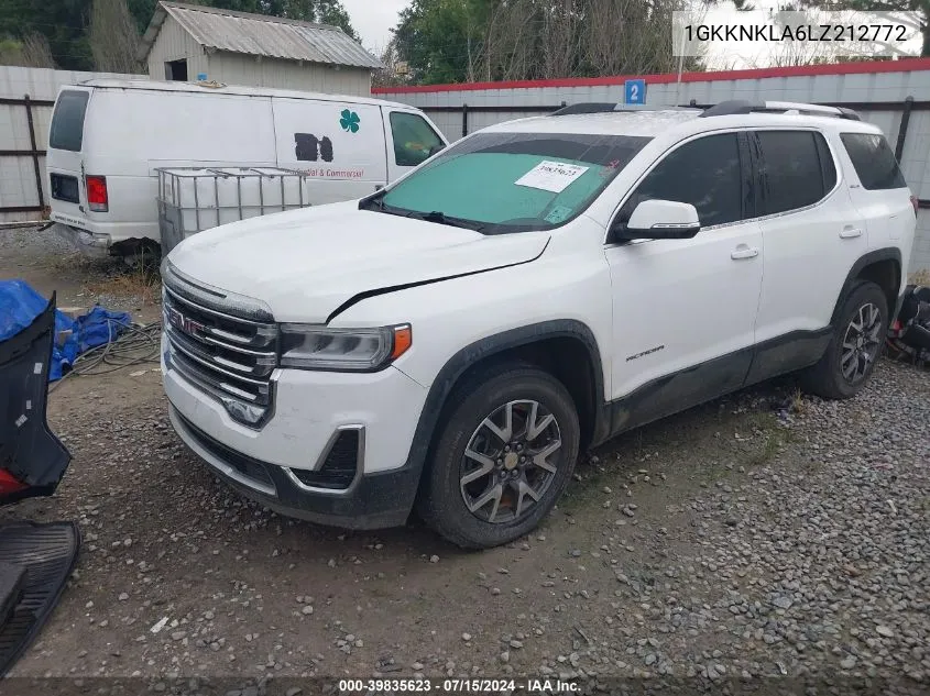 2020 GMC Acadia Fwd Sle VIN: 1GKKNKLA6LZ212772 Lot: 39835623