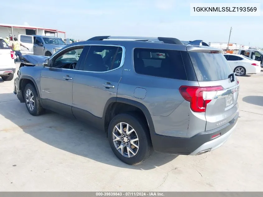 1GKKNMLS5LZ193569 2020 GMC Acadia Fwd Slt