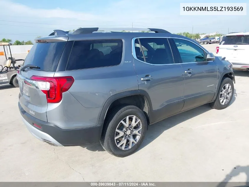 1GKKNMLS5LZ193569 2020 GMC Acadia Fwd Slt