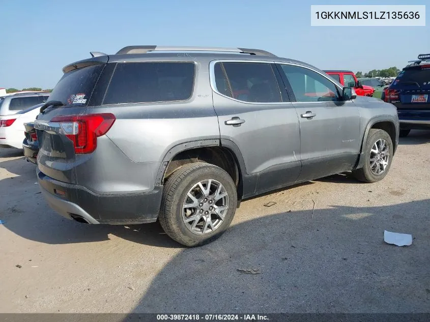 1GKKNMLS1LZ135636 2020 GMC Acadia Fwd Slt