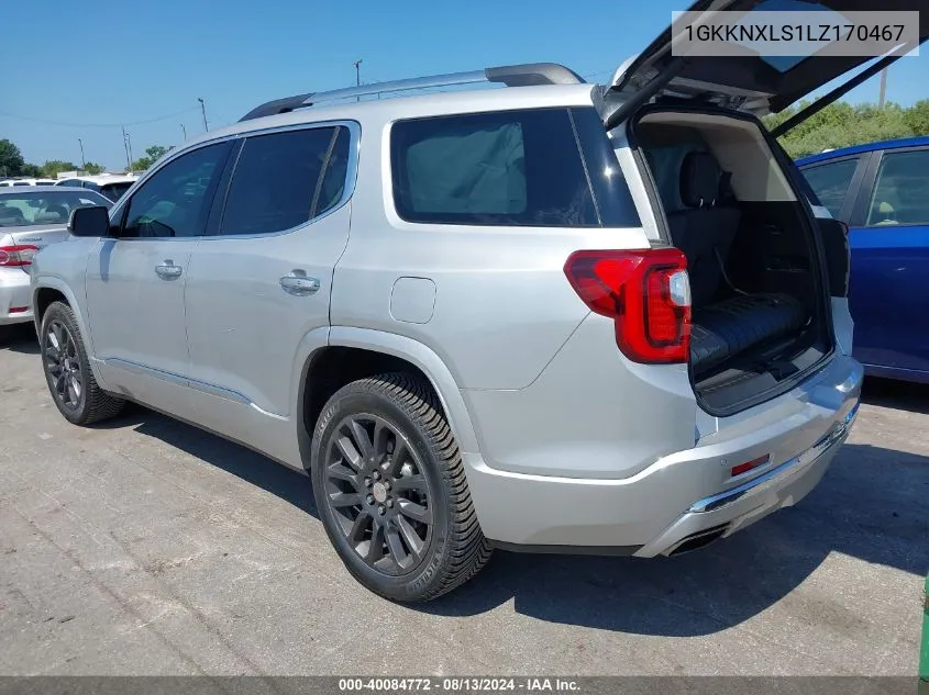 1GKKNXLS1LZ170467 2020 GMC Acadia Awd Denali