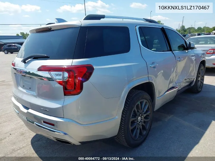 1GKKNXLS1LZ170467 2020 GMC Acadia Awd Denali