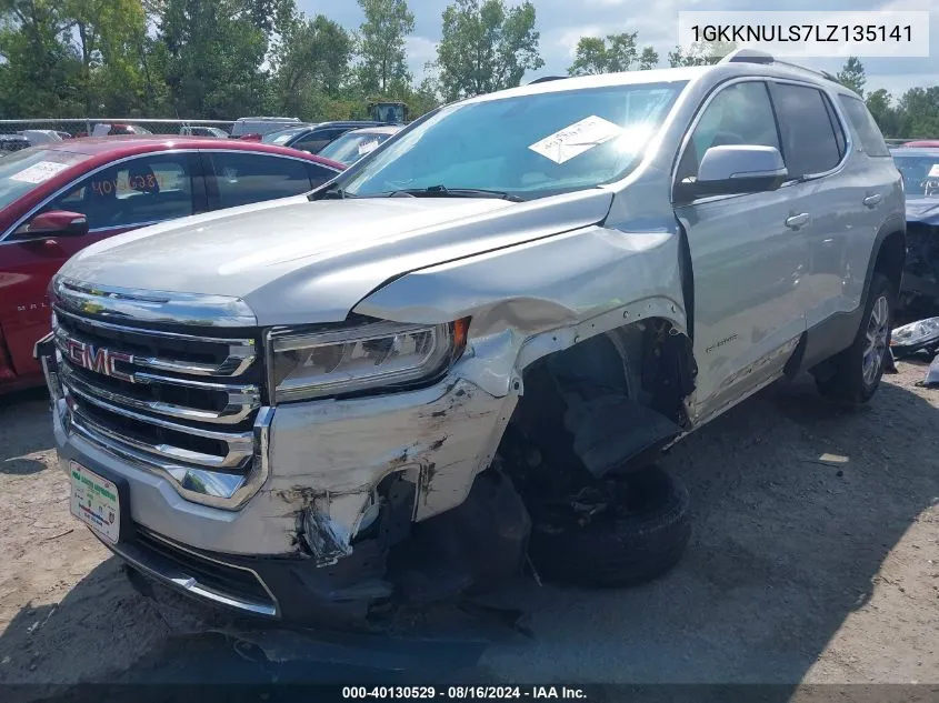 2020 GMC Acadia Awd Slt VIN: 1GKKNULS7LZ135141 Lot: 40130529