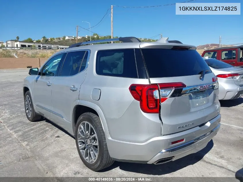 2020 GMC Acadia Awd Denali VIN: 1GKKNXLSXLZ174825 Lot: 40149035