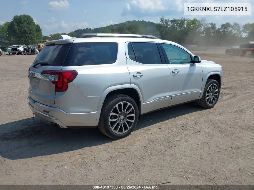 1GKKNXLS7LZ105915 2020 GMC Acadia Awd Denali