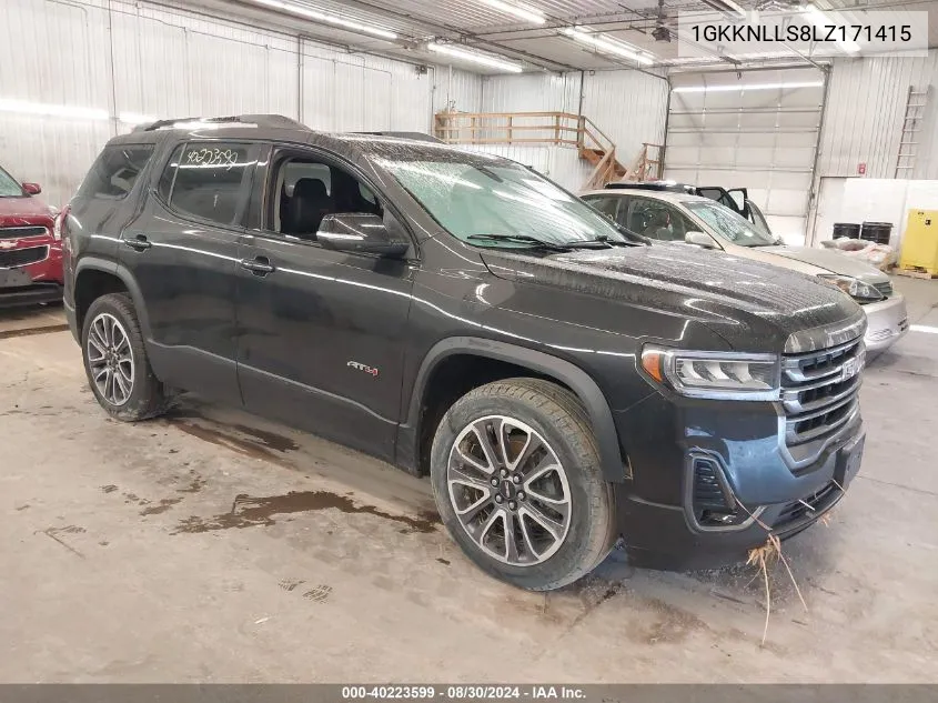 2020 GMC Acadia Awd At4 VIN: 1GKKNLLS8LZ171415 Lot: 40223599