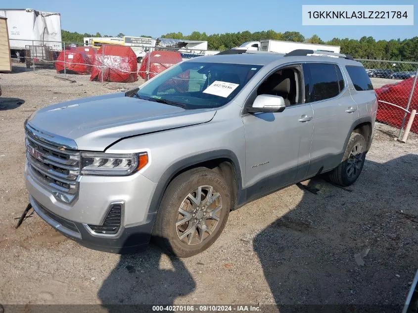 1GKKNKLA3LZ221784 2020 GMC Acadia Sle