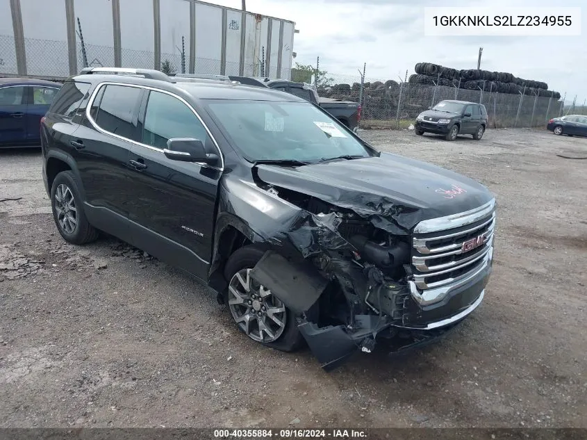 2020 GMC Acadia Fwd Sle VIN: 1GKKNKLS2LZ234955 Lot: 40355884