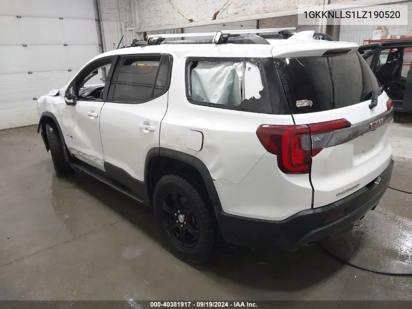 2020 GMC Acadia Awd At4 VIN: 1GKKNLLS1LZ190520 Lot: 40381917