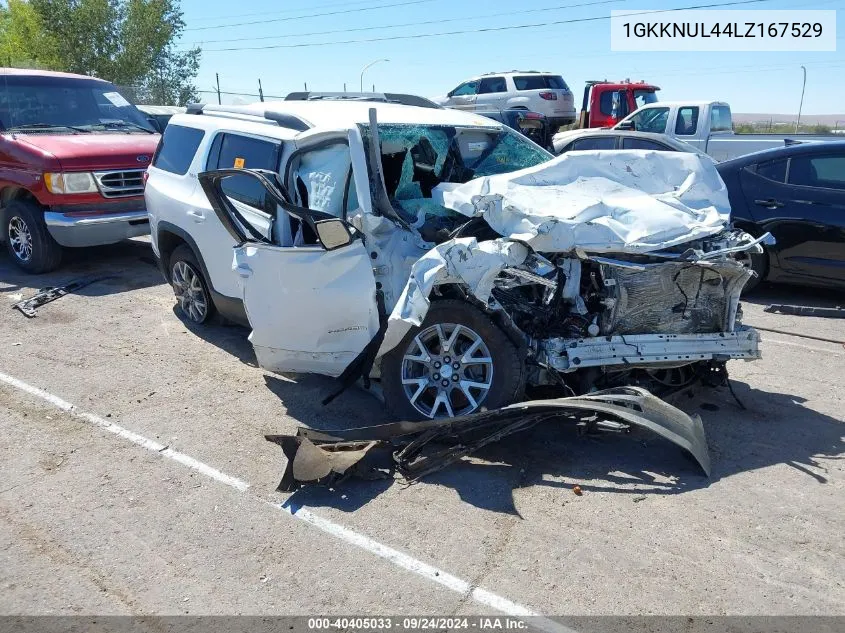 2020 GMC Acadia Slt VIN: 1GKKNUL44LZ167529 Lot: 40405033