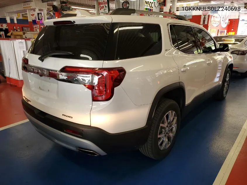 2020 GMC Acadia Awd Slt VIN: 1GKKNULS0LZ240698 Lot: 40440485