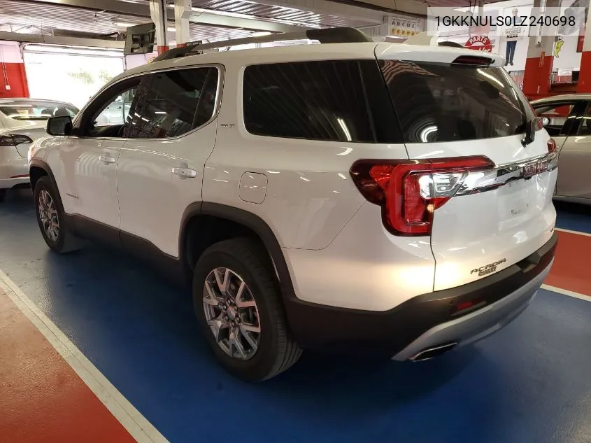 2020 GMC Acadia Awd Slt VIN: 1GKKNULS0LZ240698 Lot: 40440485