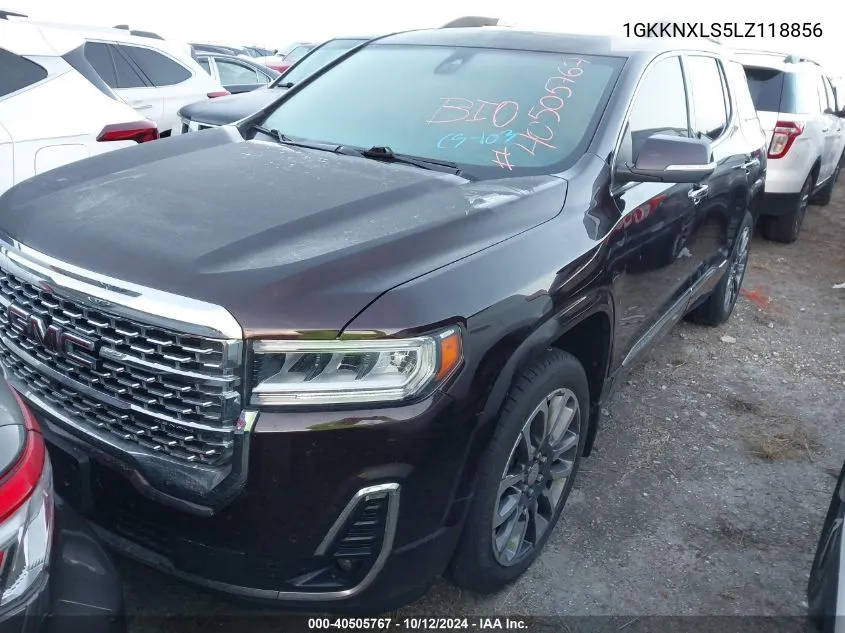 2020 GMC Acadia Awd Denali VIN: 1GKKNXLS5LZ118856 Lot: 40505767