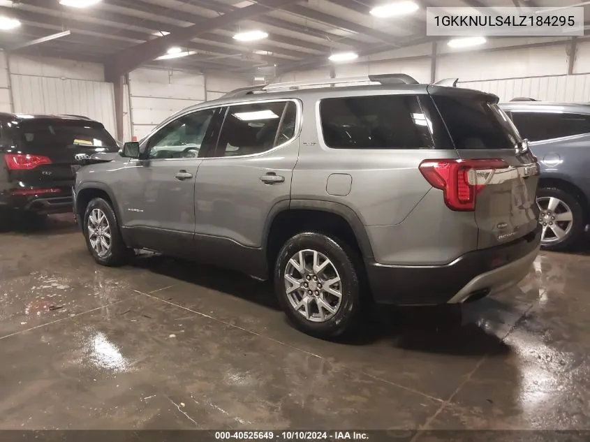 2020 GMC Acadia Awd Slt VIN: 1GKKNULS4LZ184295 Lot: 40525649