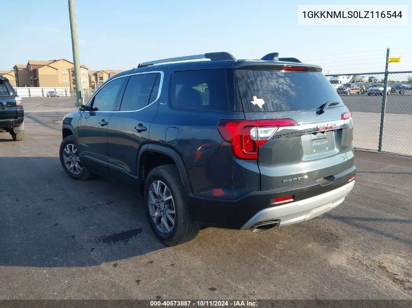 2020 GMC Acadia Slt VIN: 1GKKNMLS0LZ116544 Lot: 40573887