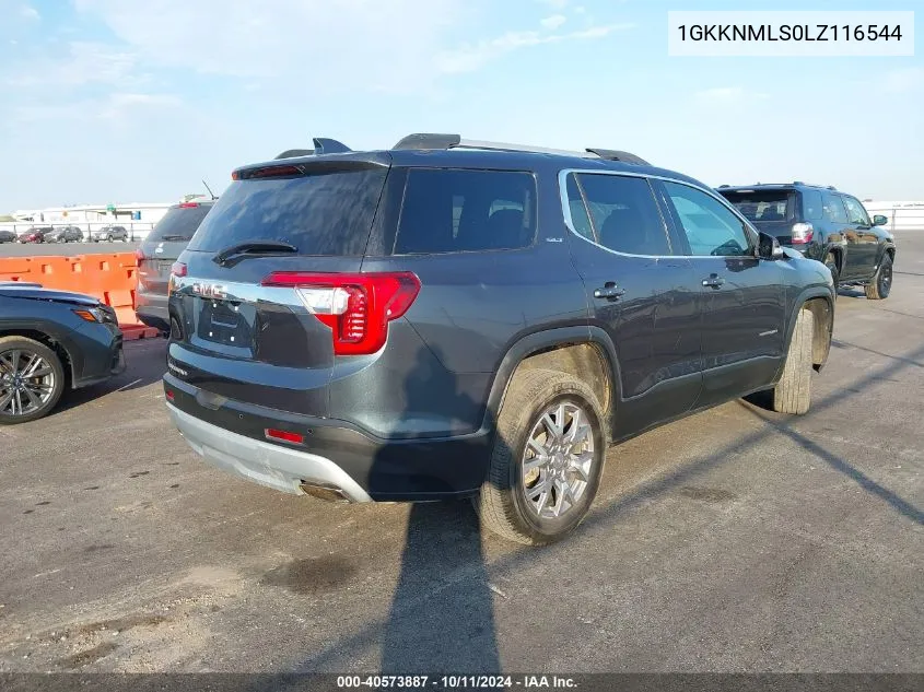 2020 GMC Acadia Slt VIN: 1GKKNMLS0LZ116544 Lot: 40573887