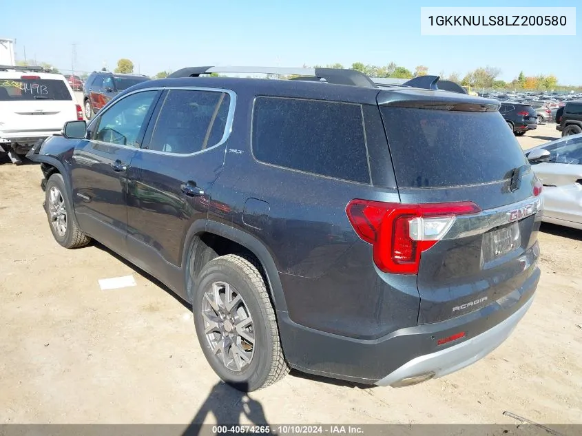 2020 GMC Acadia Awd Slt VIN: 1GKKNULS8LZ200580 Lot: 40574265