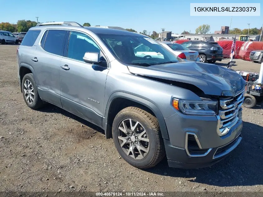 2020 GMC Acadia Fwd Sle VIN: 1GKKNRLS4LZ230379 Lot: 40575124