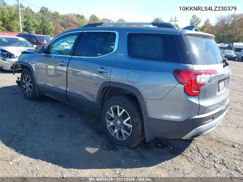 2020 GMC Acadia Fwd Sle VIN: 1GKKNRLS4LZ230379 Lot: 40575124