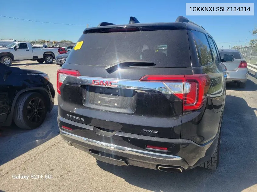 2020 GMC Acadia Denali VIN: 1GKKNXLS5LZ134314 Lot: 40592724