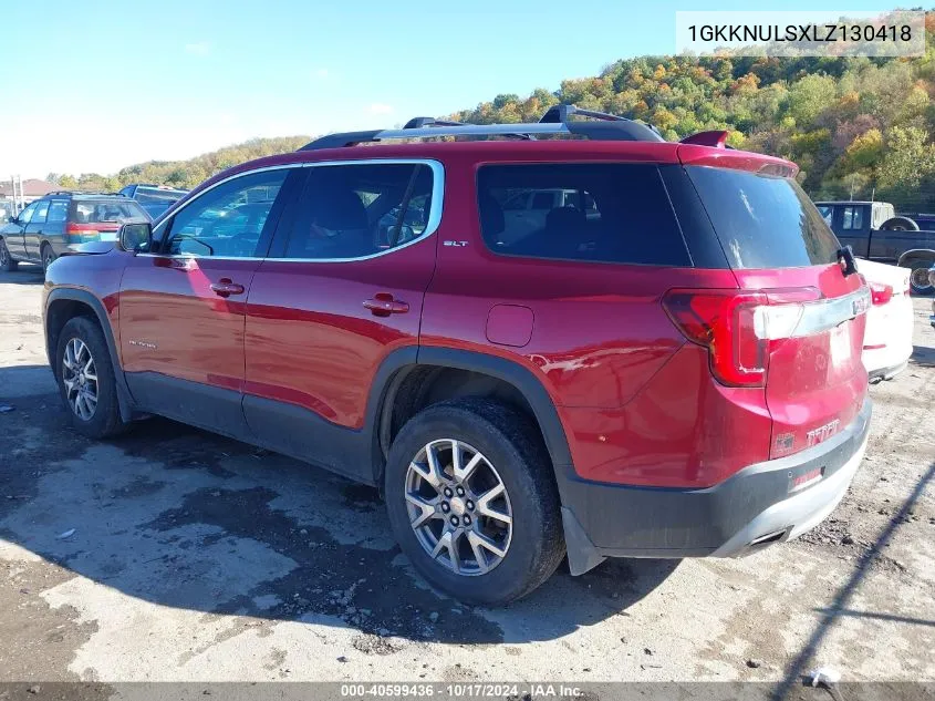 2020 GMC Acadia Awd Slt VIN: 1GKKNULSXLZ130418 Lot: 40599436