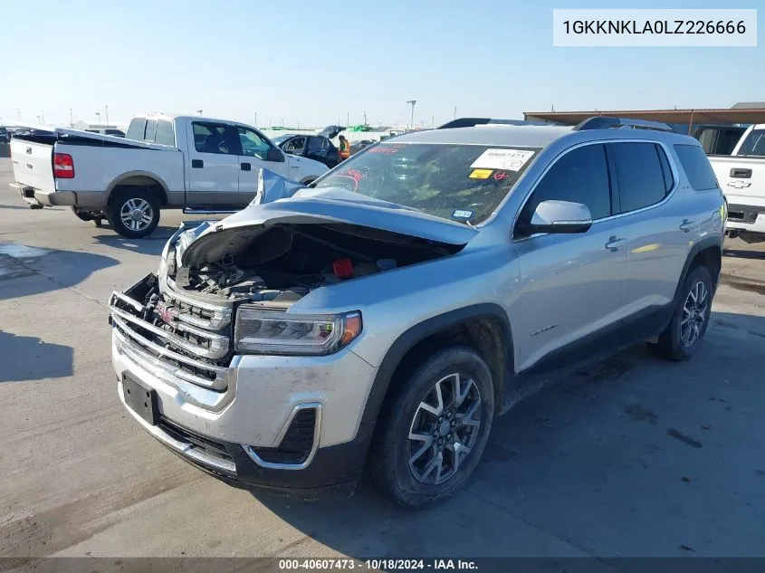 1GKKNKLA0LZ226666 2020 GMC Acadia Fwd Sle