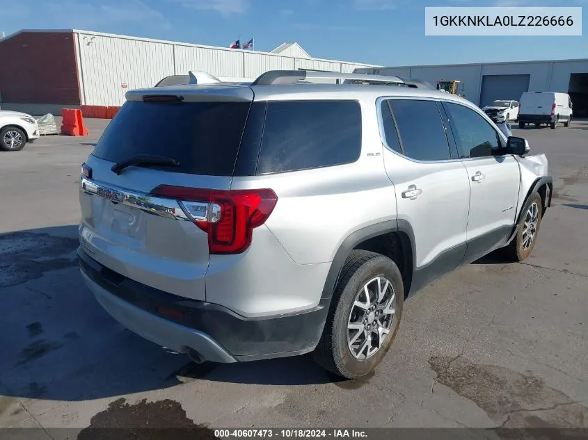 1GKKNKLA0LZ226666 2020 GMC Acadia Fwd Sle