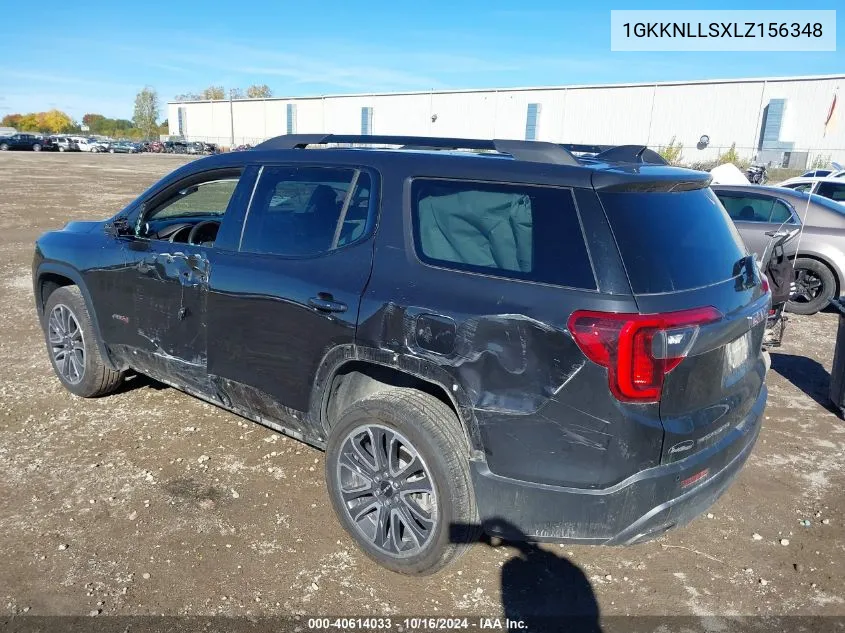 2020 GMC Acadia Awd At4 VIN: 1GKKNLLSXLZ156348 Lot: 40614033