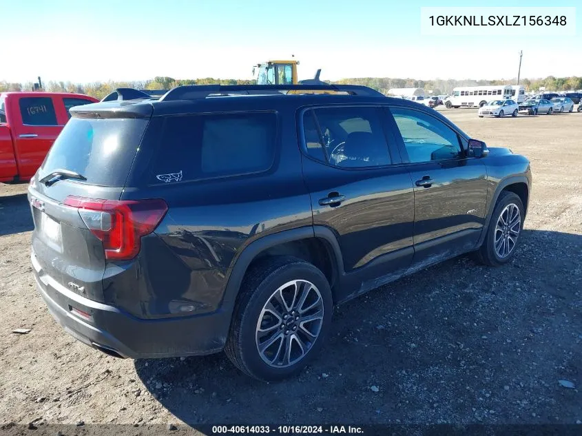 2020 GMC Acadia Awd At4 VIN: 1GKKNLLSXLZ156348 Lot: 40614033