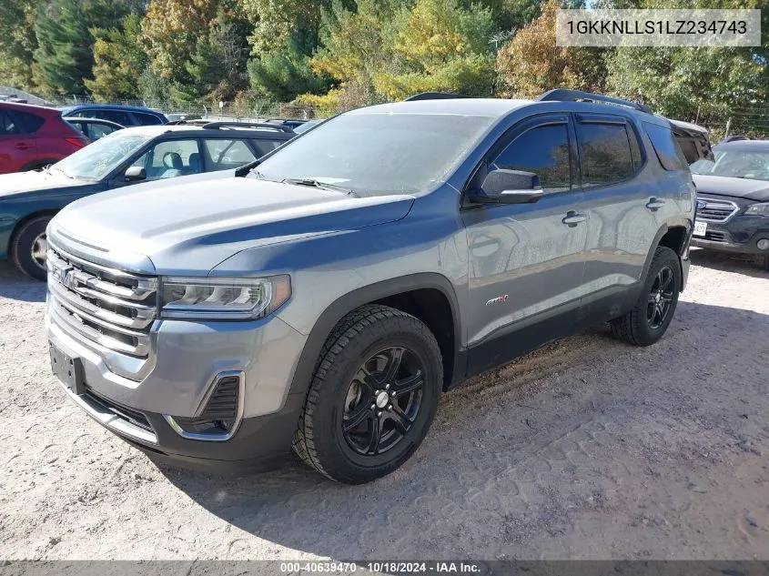 2020 GMC Acadia Awd At4 VIN: 1GKKNLLS1LZ234743 Lot: 40639470