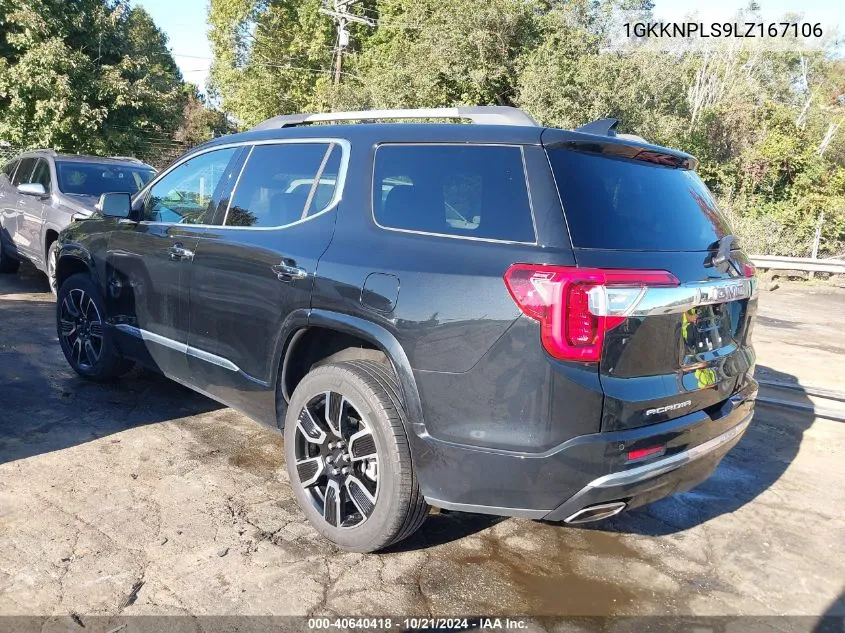 2020 GMC Acadia Fwd Denali VIN: 1GKKNPLS9LZ167106 Lot: 40640418