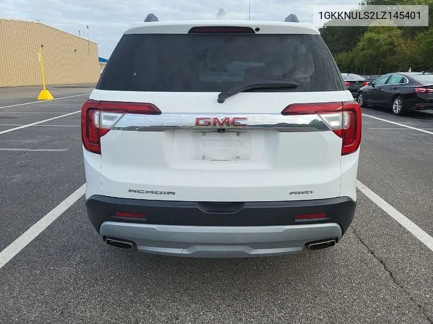 2020 GMC Acadia Slt VIN: 1GKKNULS2LZ145401 Lot: 40662420