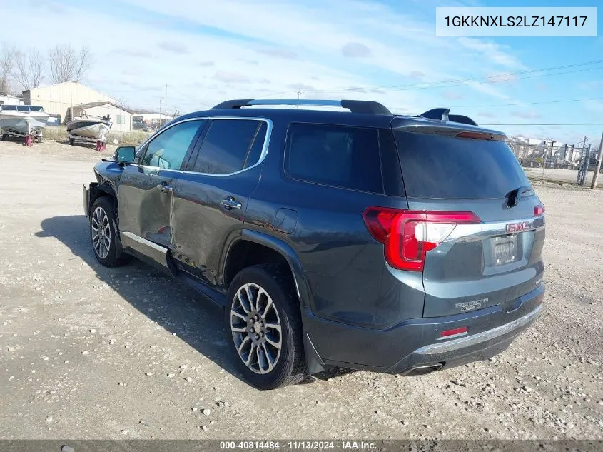 1GKKNXLS2LZ147117 2020 GMC Acadia Awd Denali