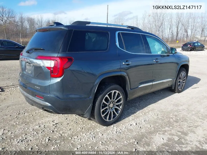 1GKKNXLS2LZ147117 2020 GMC Acadia Awd Denali