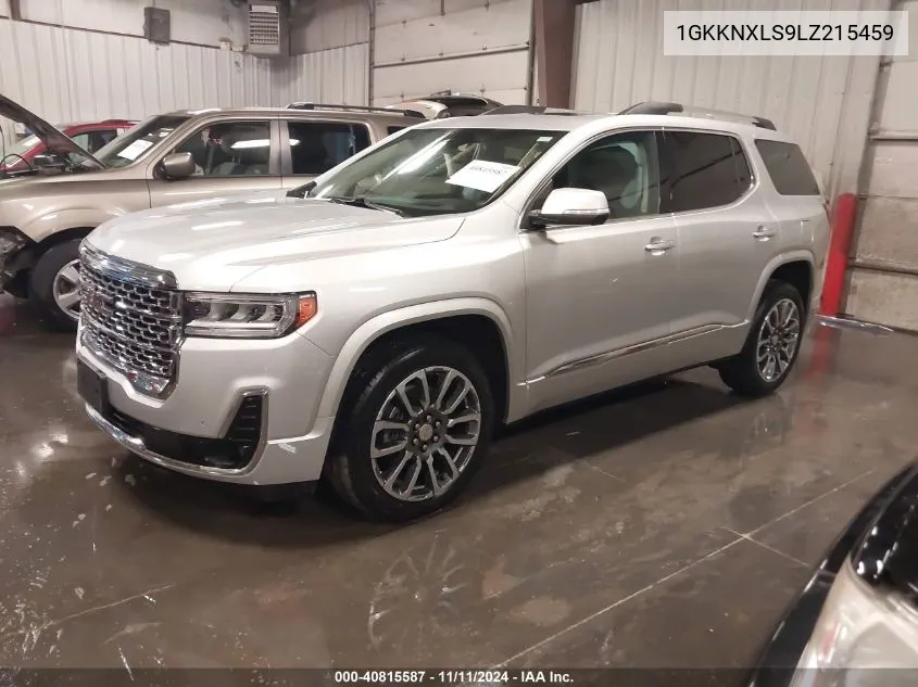 2020 GMC Acadia Awd Denali VIN: 1GKKNXLS9LZ215459 Lot: 40815587