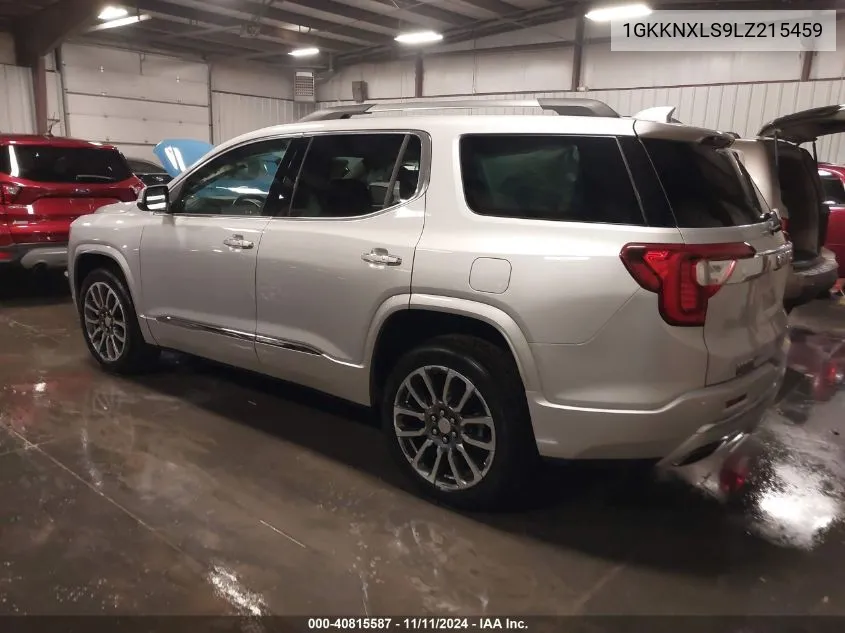 2020 GMC Acadia Awd Denali VIN: 1GKKNXLS9LZ215459 Lot: 40815587