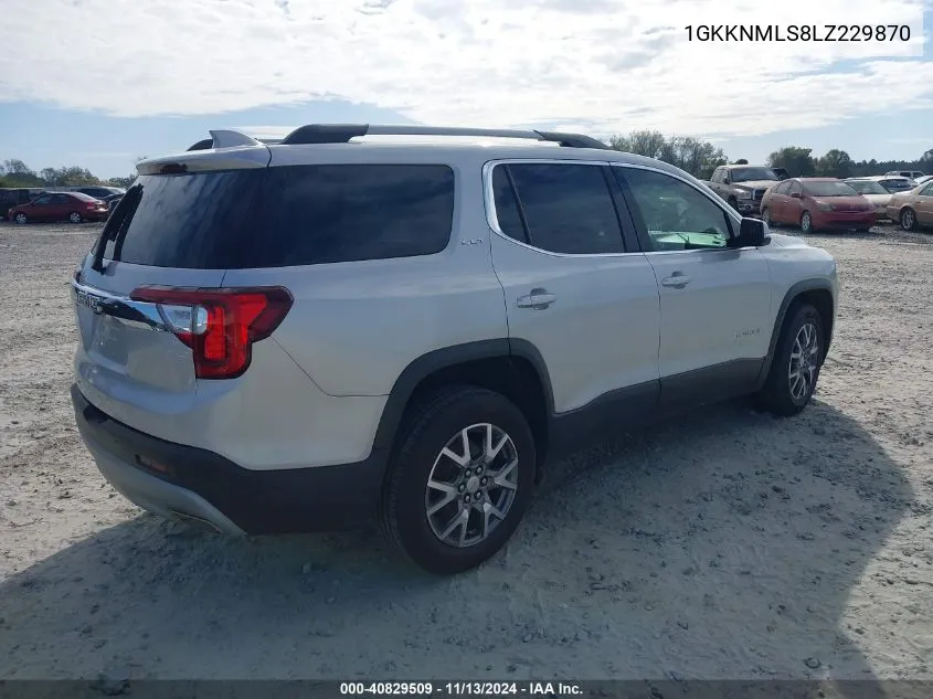 1GKKNMLS8LZ229870 2020 GMC Acadia Fwd Slt