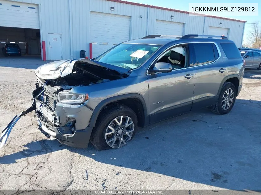 2020 GMC Acadia Fwd Slt VIN: 1GKKNMLS9LZ129812 Lot: 40832236