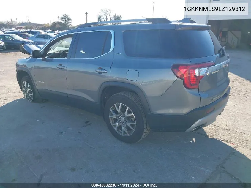 2020 GMC Acadia Fwd Slt VIN: 1GKKNMLS9LZ129812 Lot: 40832236